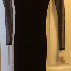 Velour Jumpsuit with Mesh Topline